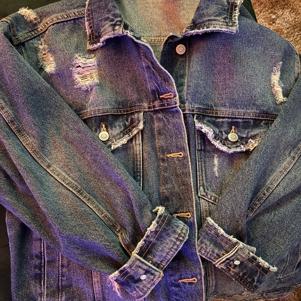 Distressed Denim Jacket